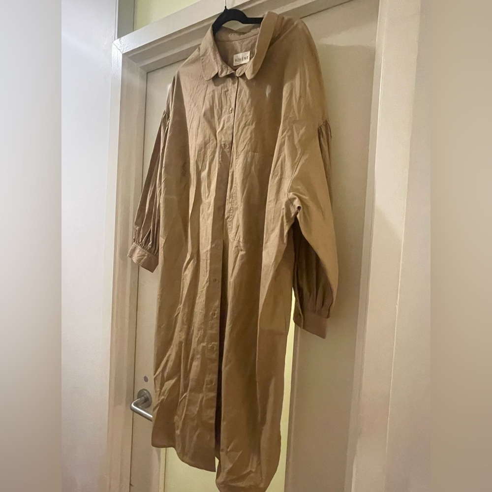 BOHEME Cotton Shirt Dress - Picture 5 of 8
